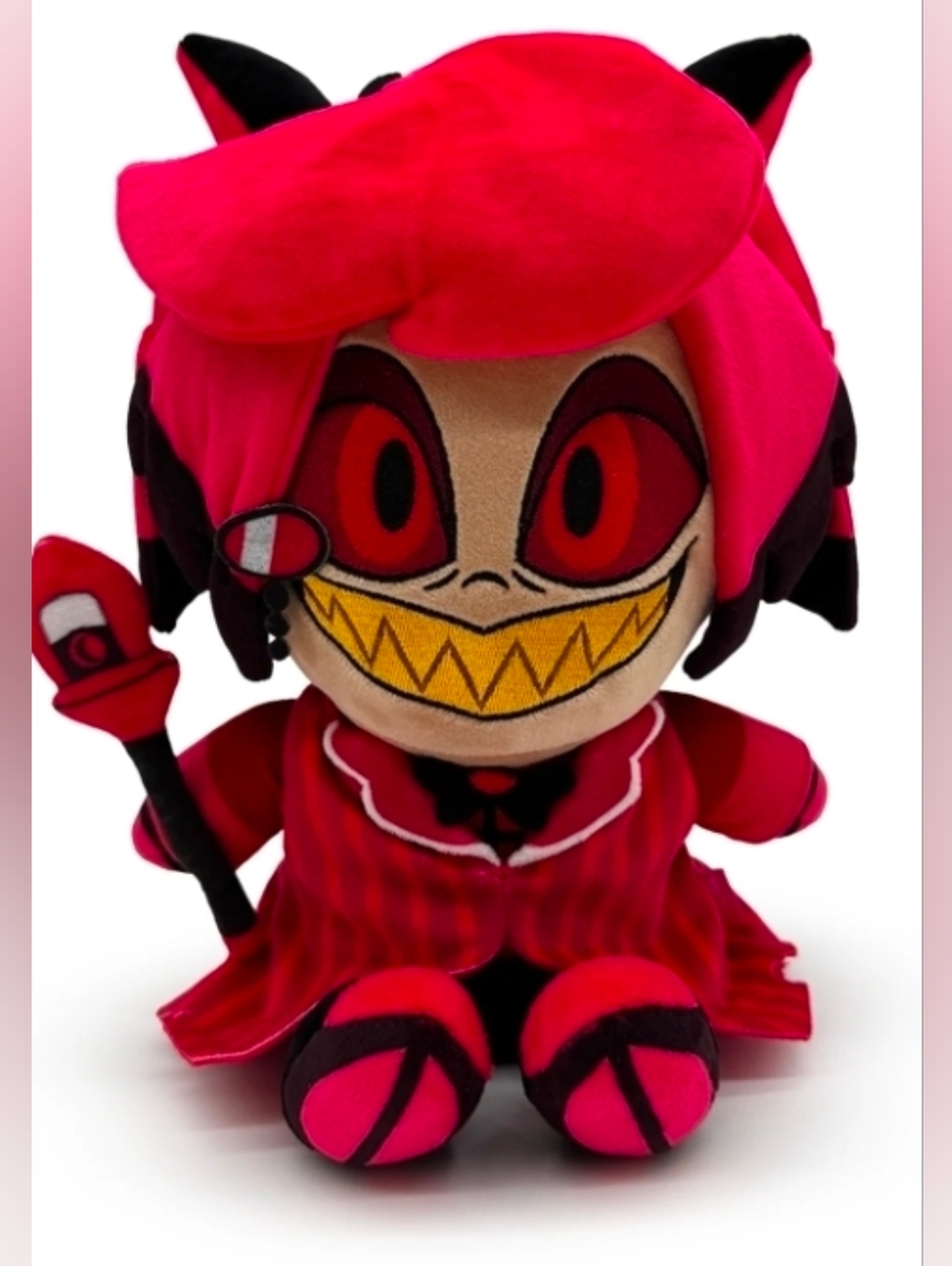 Official Youtooz Hazbin Hotel Alastor Plush – 9" Sitting Radio Demon